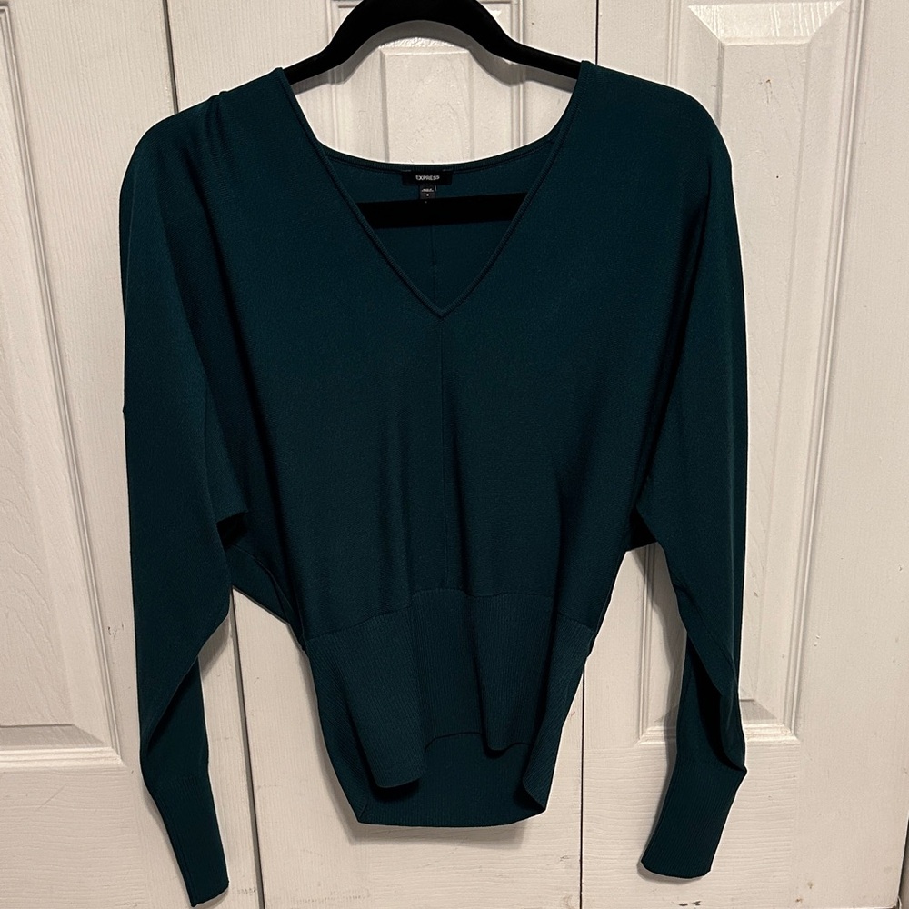 Express Teal Knit Top